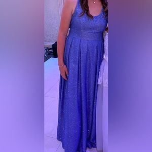 Camille la vie blue shimmery gown size 4P